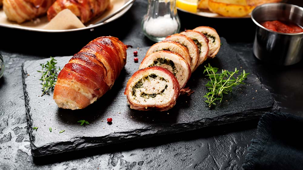 Bärlauch-Hähnchen-Roulade